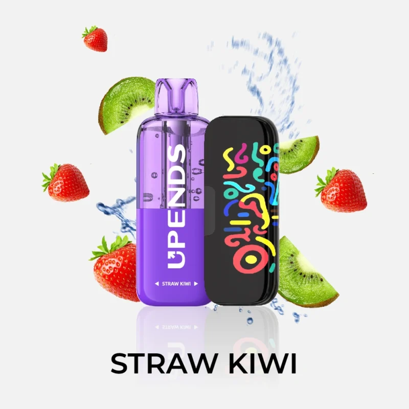 UPENDS UP9 – 50,000 Puffs, Straw Kiwi (Box of 5)